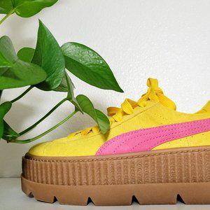 Puma Rihanna Fenty Pink and Yellow Creepers